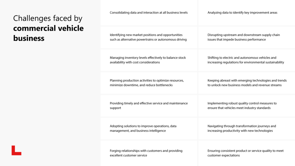 Commercial vehicle challenges: Navigating business roadblocks to uncover opportunities 6