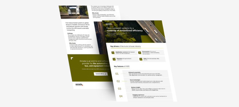 Infographic - Trucks and buses - From outdated systems to a roadmap of streamlined efficiency